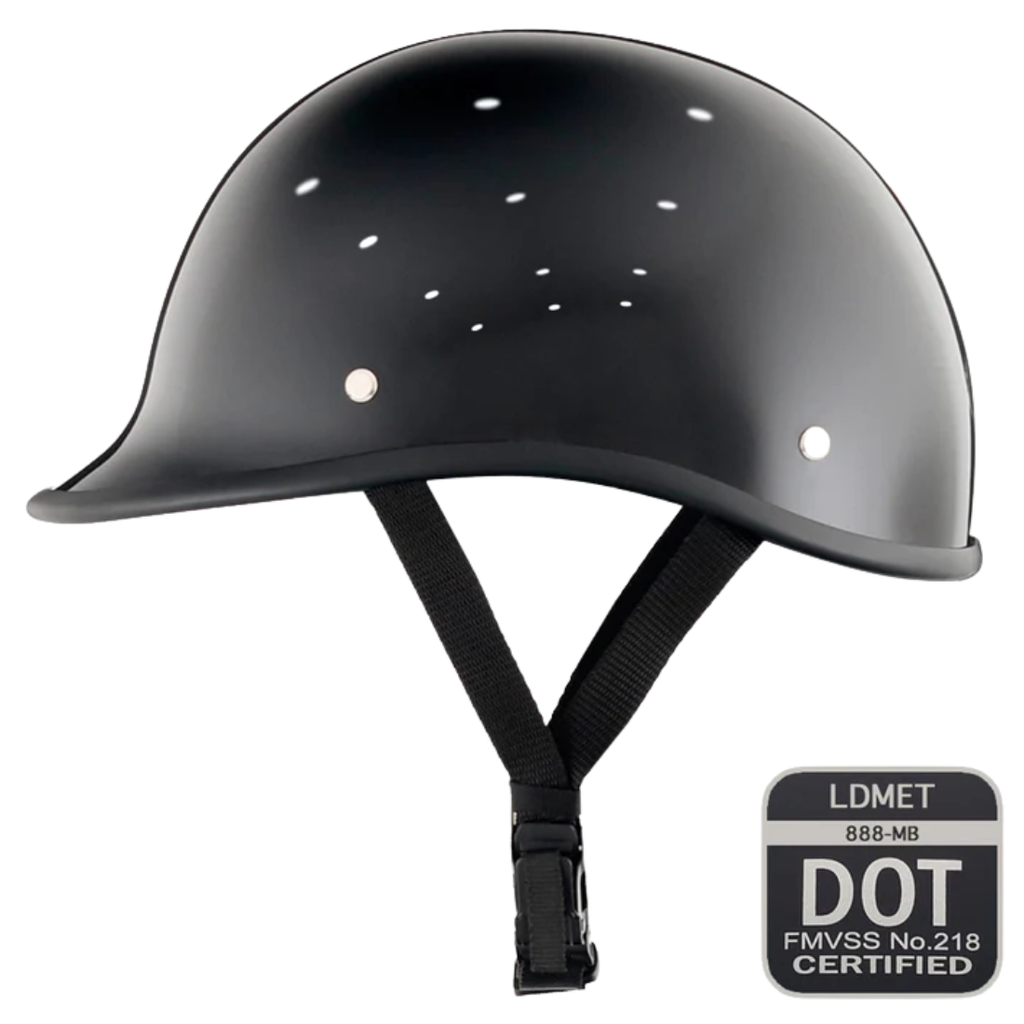 Vintage lavprofil polo halvhjelm | DOT-certificeret - Meowbutter