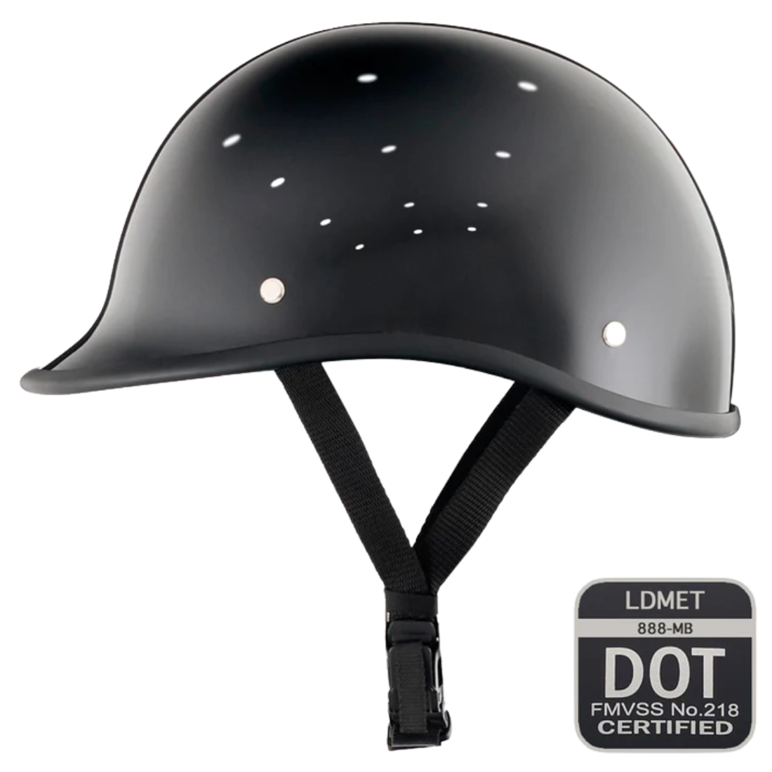 Vintage lavprofil polo halvhjelm | DOT-certificeret - Meowbutter