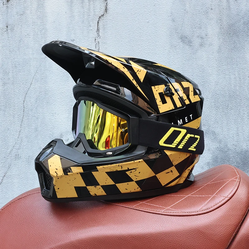 Casque intégral tout-terrain ORZ Motocross - Meowbutter