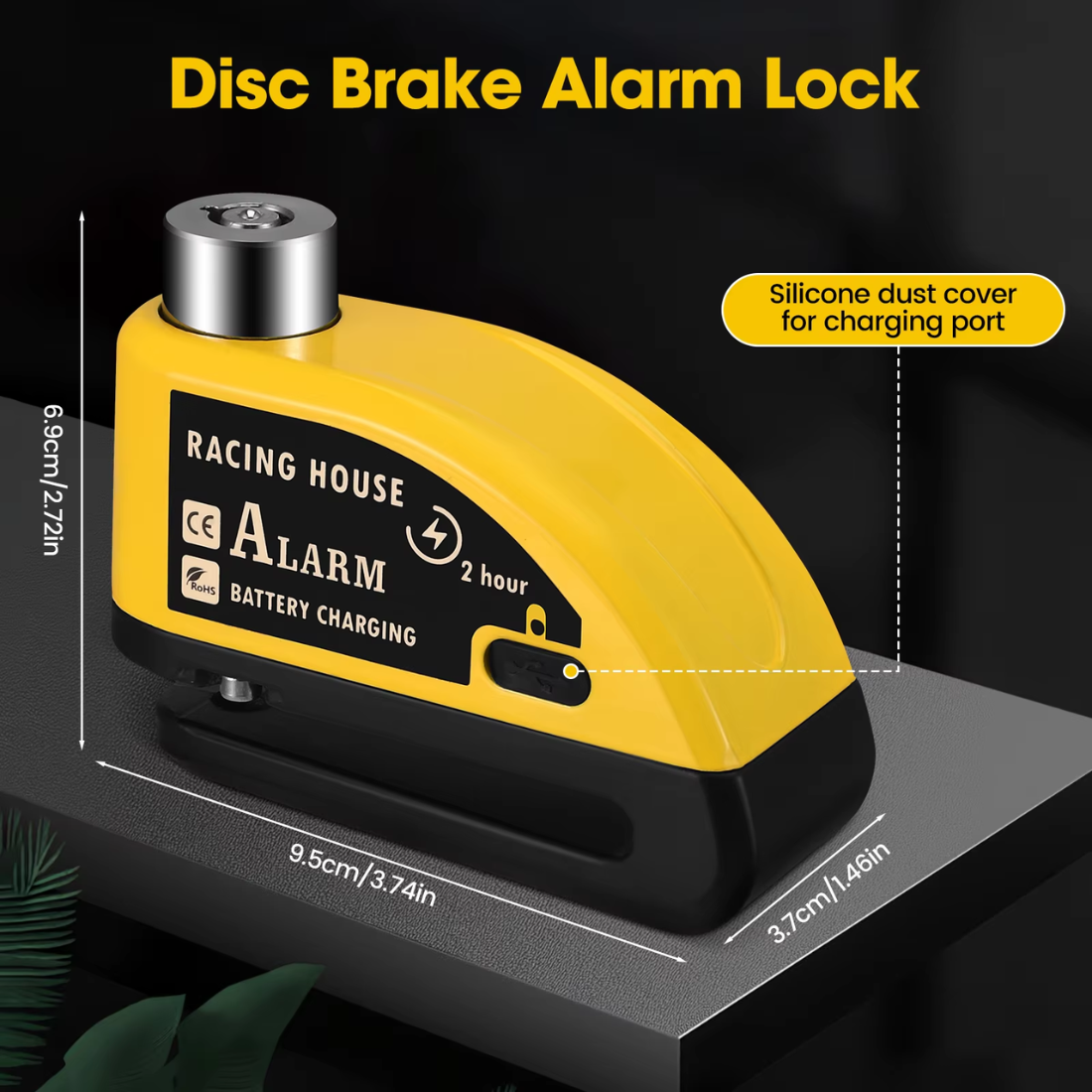 Guardian Lock — Rechargeable Alarm Disc Lock | meowbutter
