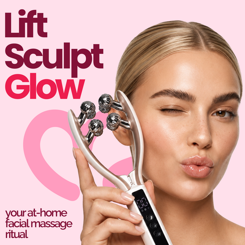 Jawline And Neck Defining Face Massage Device For Tension Relief