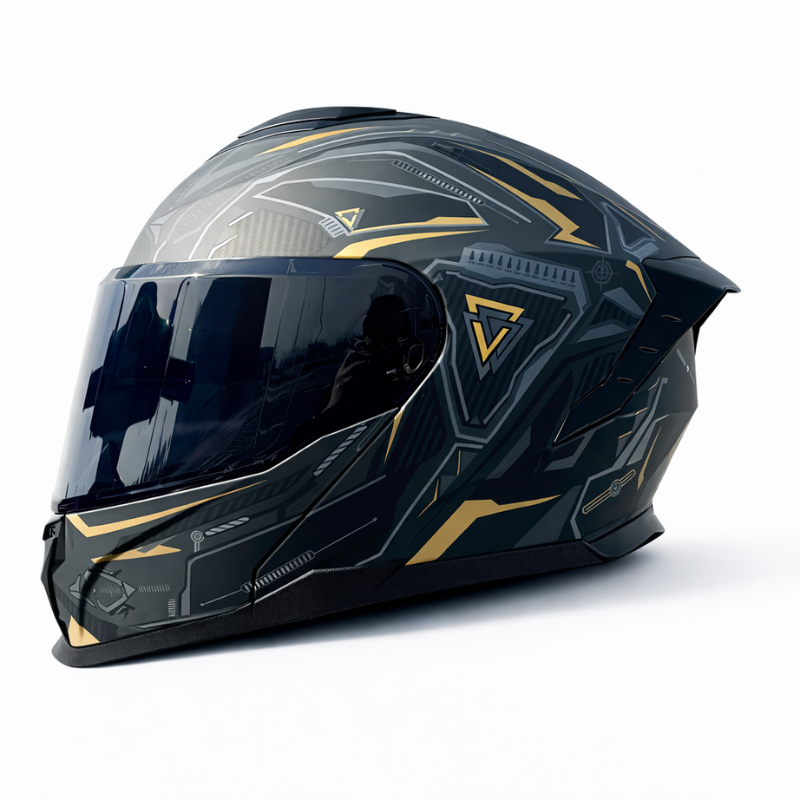Kask motocyklowy LVS-909 Pro - Meowbutter