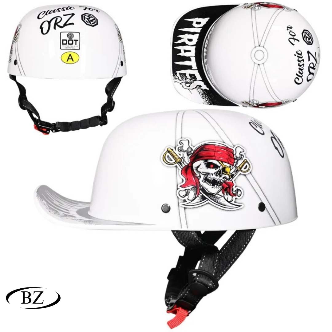 NY Motorcykel Vintage Retro Baseballkeps Hjälmar - Meowbutter