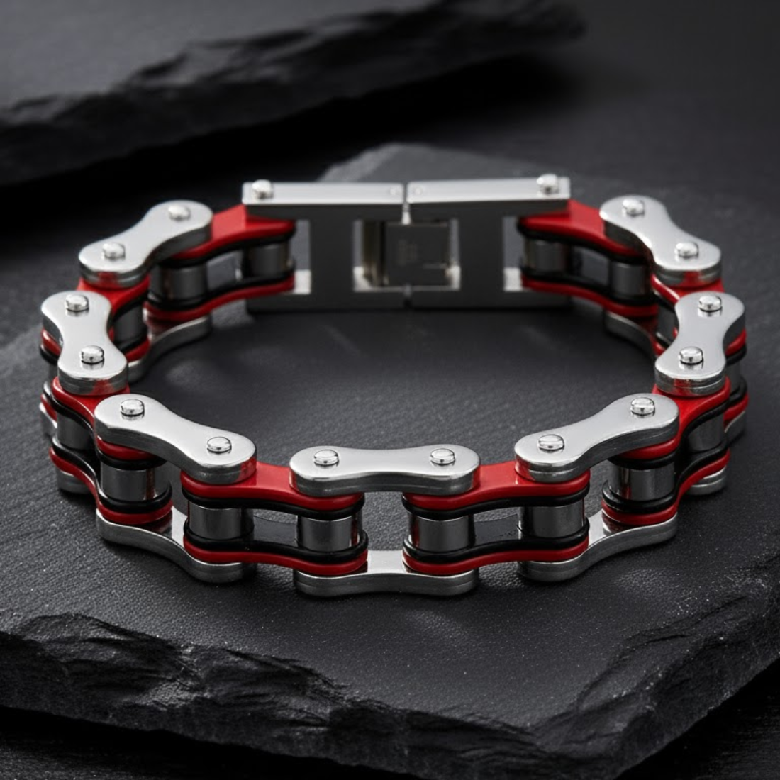 Bracciale Catena da Biker – Serie Acciaio Forgiato | meowbutter