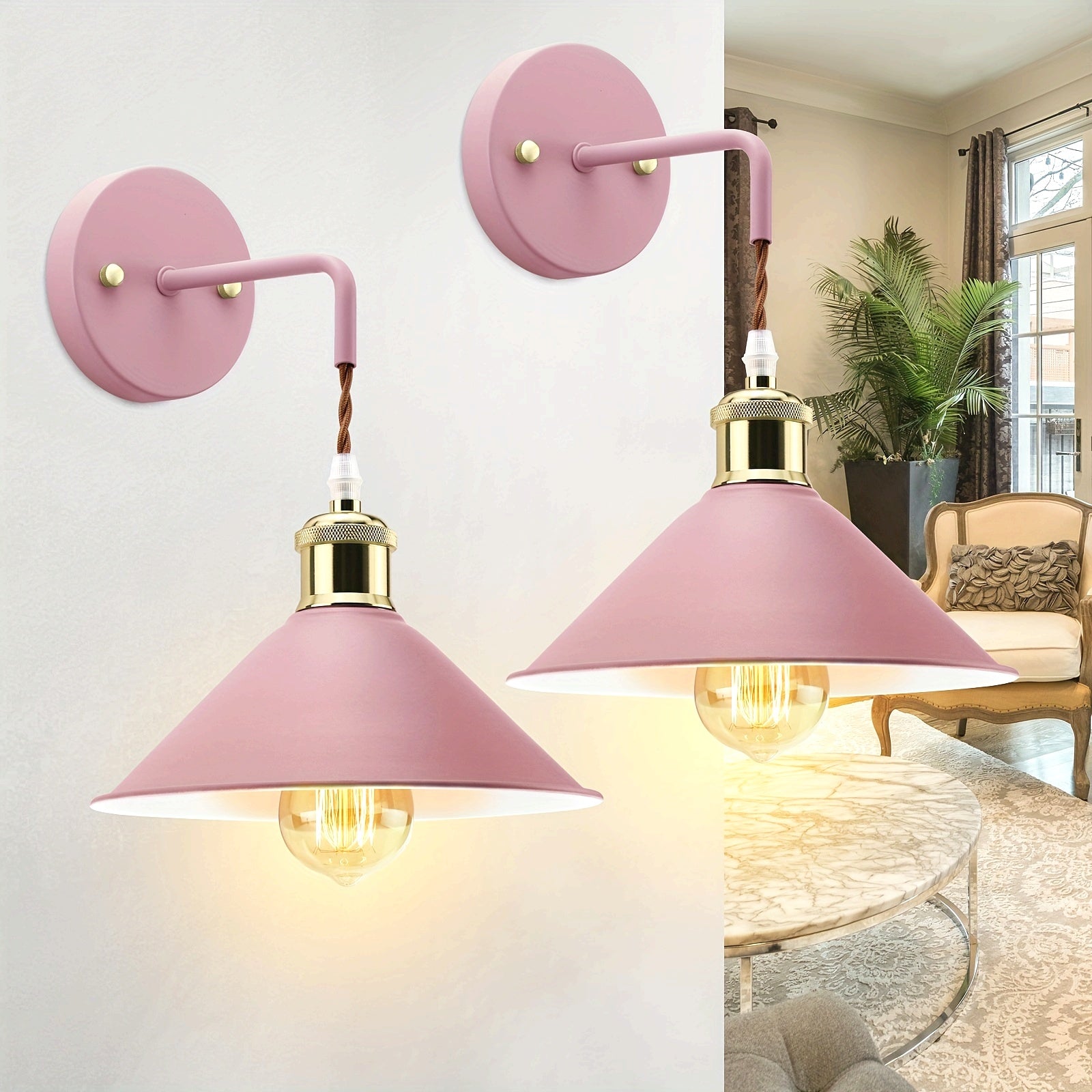 Applique da parete moderna in metallo | Lampada da parete industriale con finitura a olio brunito | Meowbutter