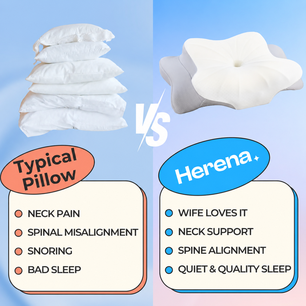 Contour Relief Párna – Ergonomikus Nyak- és Hát Támogatás – Puha, Formázott Kialakítás | meowbutter
