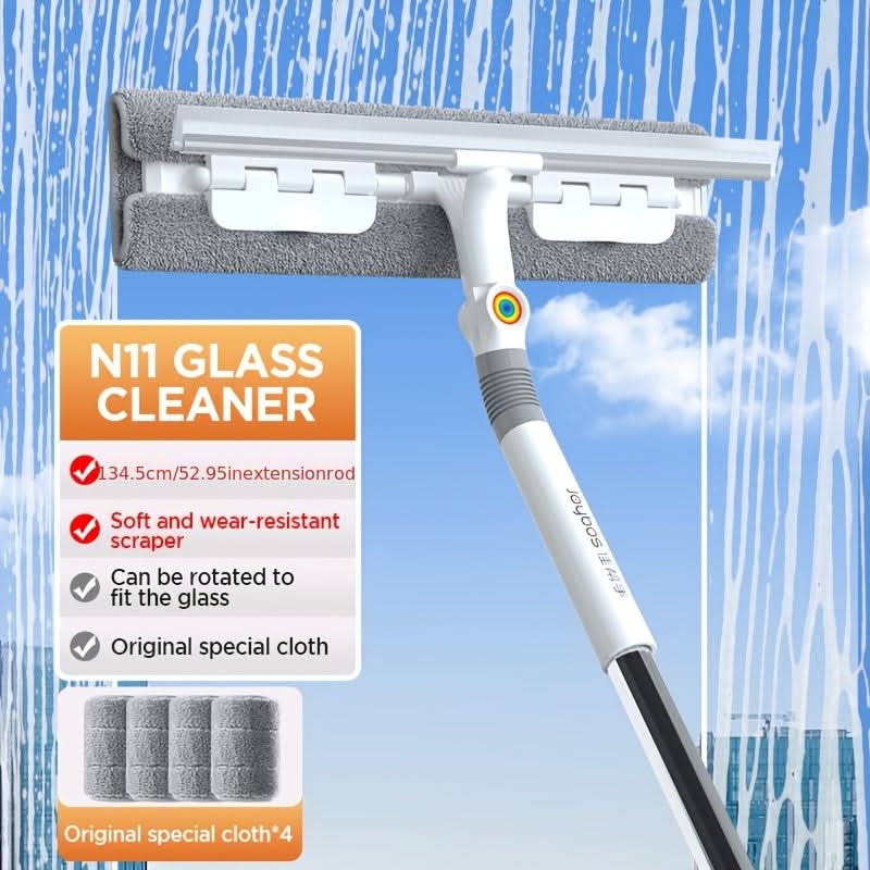 Limpiacristales giratorio 360° con mango largo | meowbutter