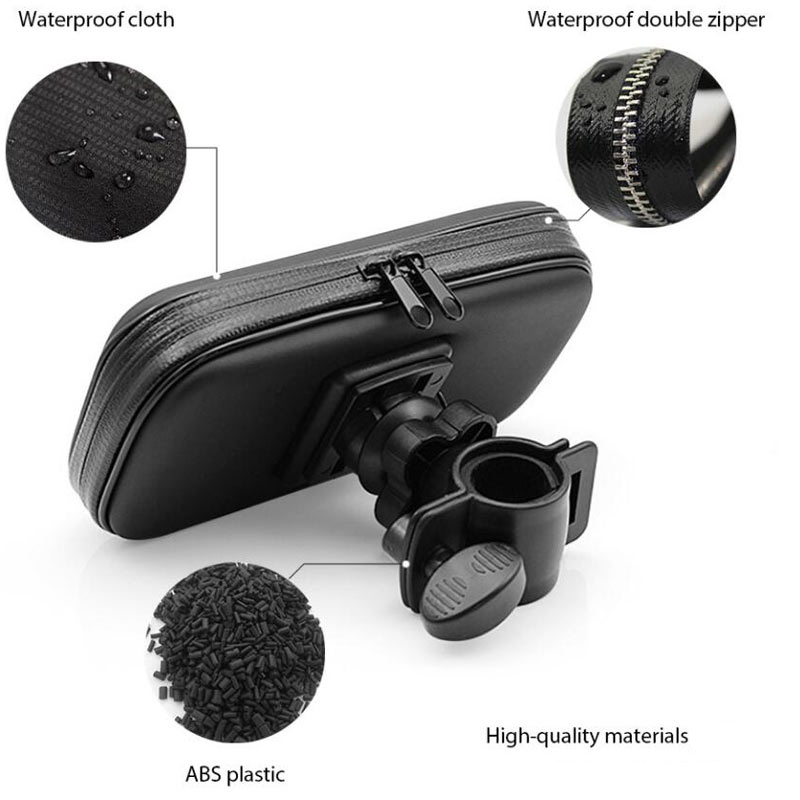 Custodia portacellulare universale impermeabile — supporto per manubrio a 360°