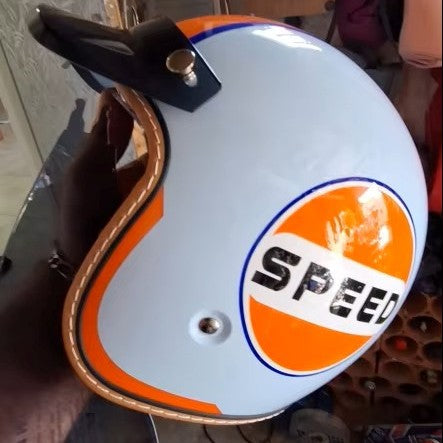 The Street King - Vintage Open Face Helmet - DOT & ECE Approved - Meowbutter