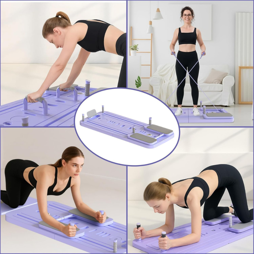 Ab Roller and Resistance Bands Pair