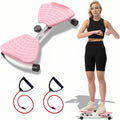 Waist Twister Board — Heavy-Duty Iron Frame, White Finish
