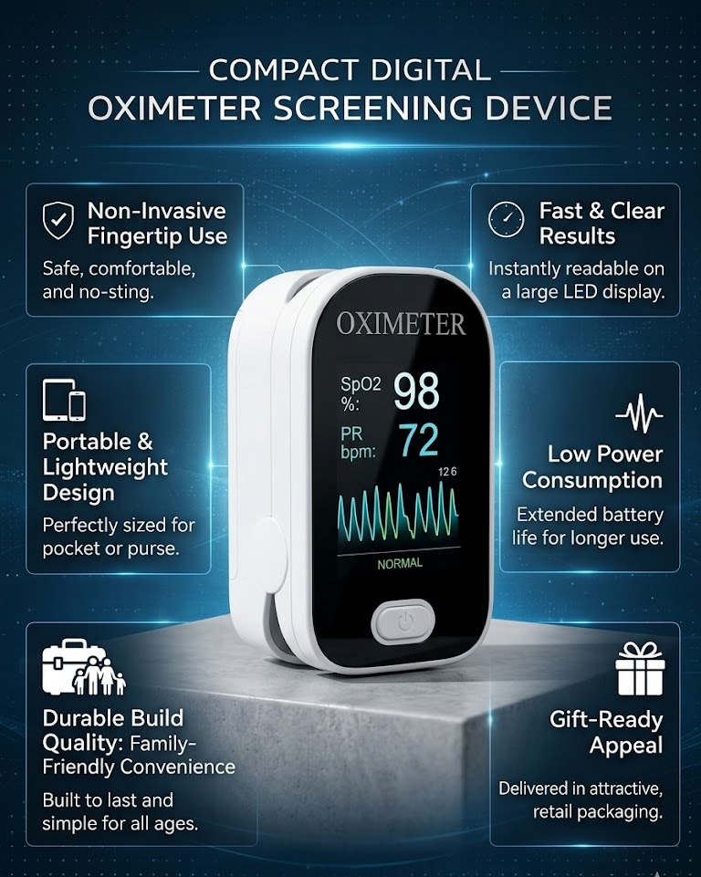 Oximeter Monitor Non Invasive Digital Screening Device | Meowbutter