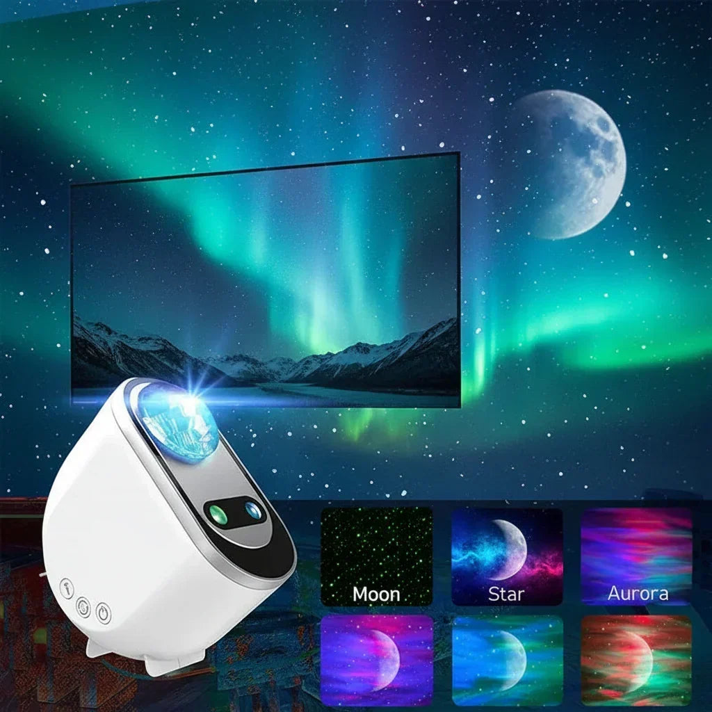 Aurora Galaxy Night Light Projector — LED, Wireless Remote Control