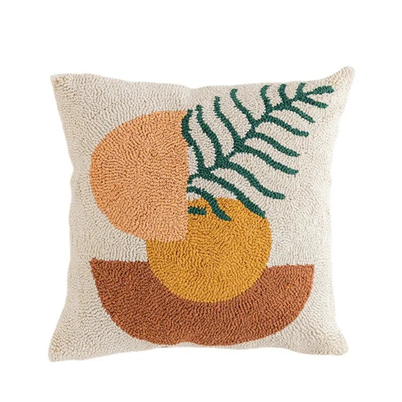Cushion Cover In Velvet Fabric With Abstract Design Soft Fabric