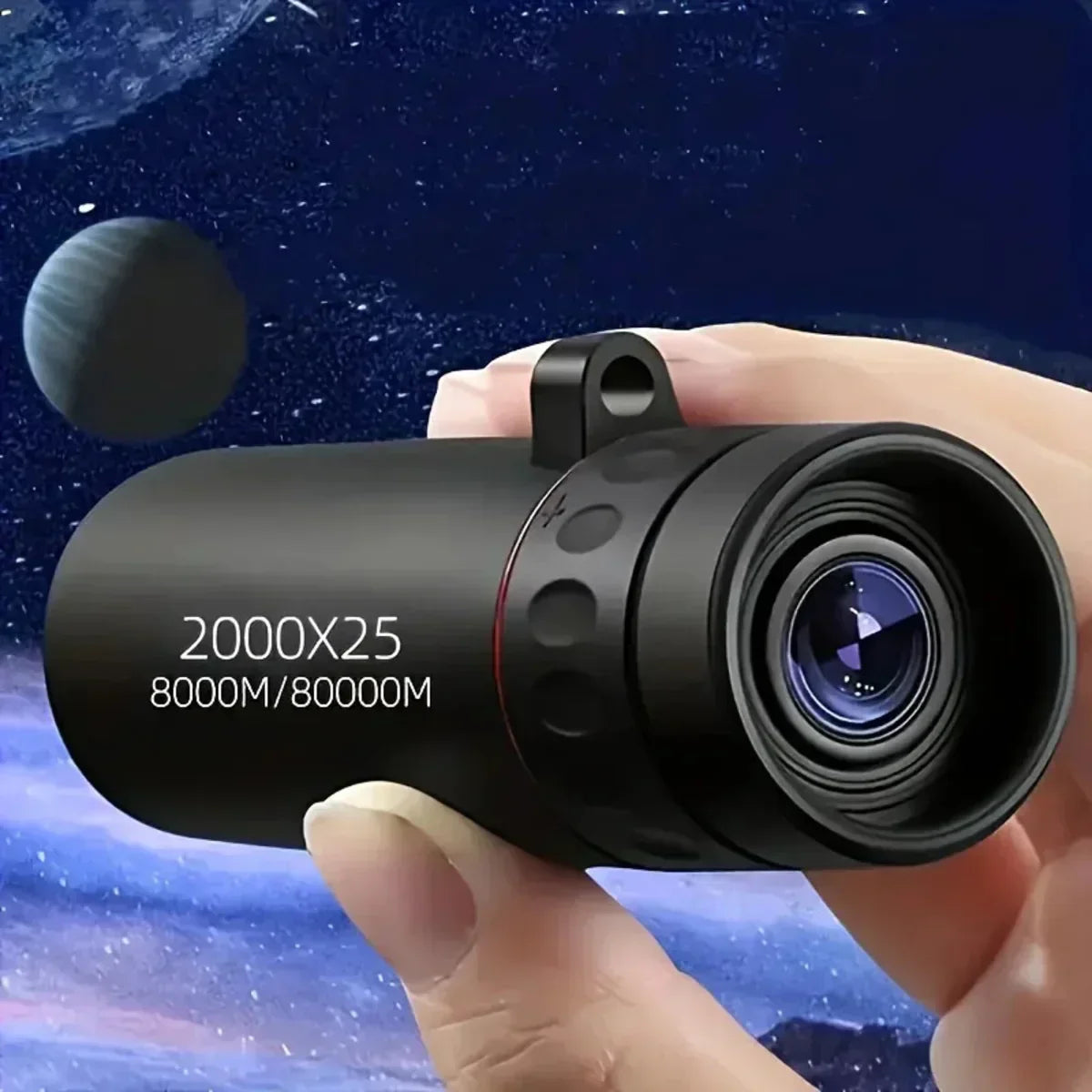 HD 2000x25 Zoom-Monokular – Kompaktes, taschengroßes Gehäuse
