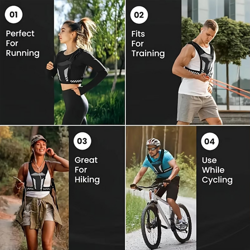 Vestă de alergare Active Gear, ultraușoară — buzunar pentru hidratare, suport pentru telefon