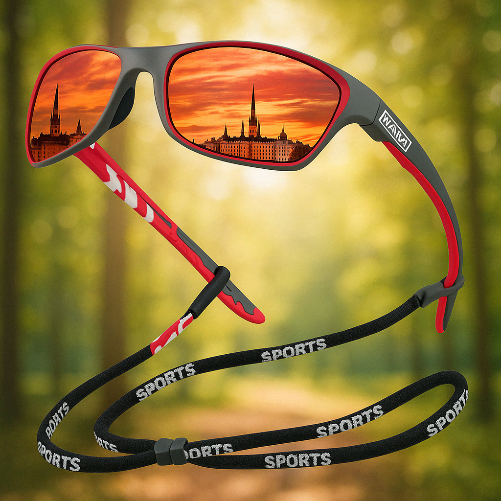 Active Vision polarizált napszemüveg — UV400 védelem, könnyű sportkeret