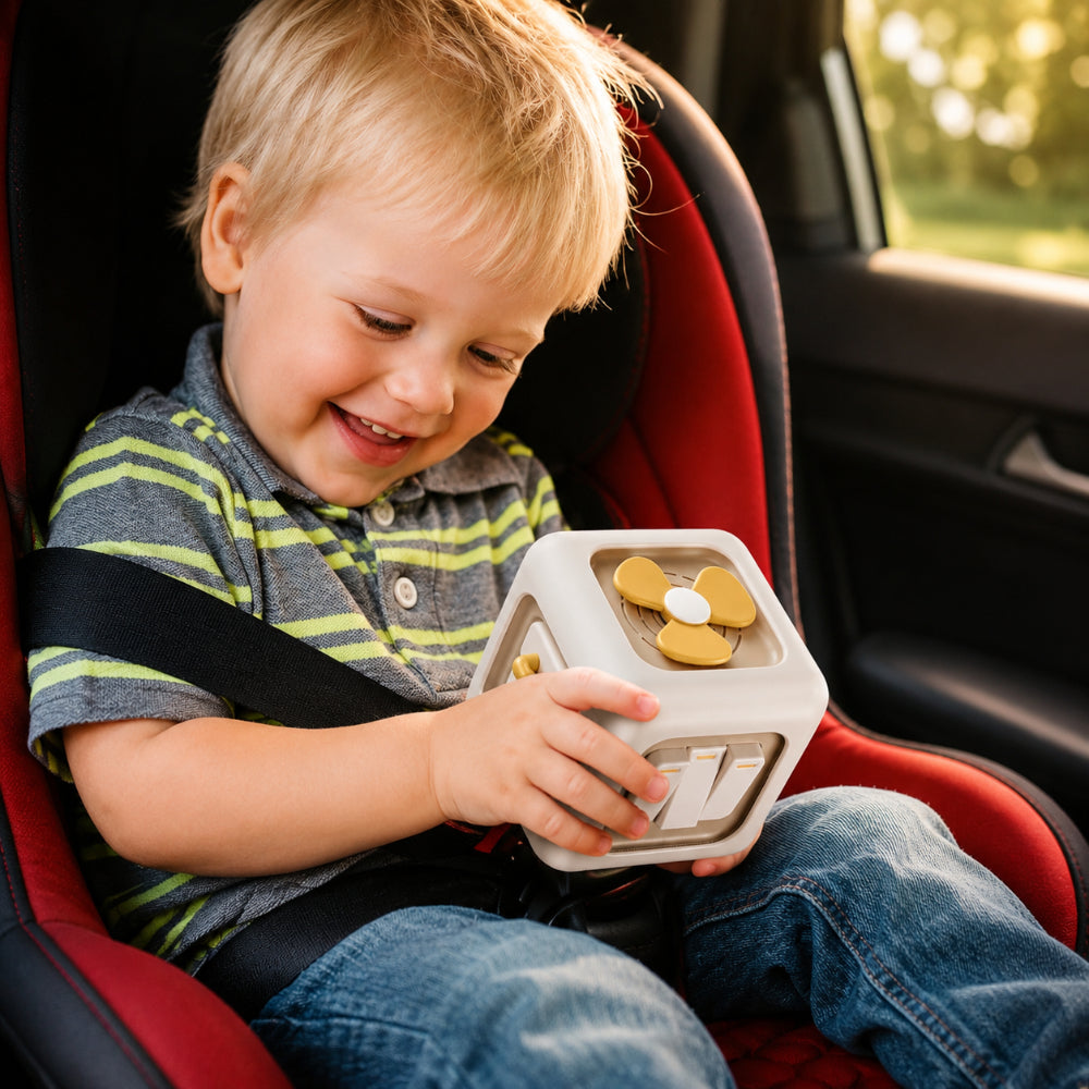 Cubo Attività Giocattolo Sensoriale Cubo Impegnato per Bambini Piccoli | Meowbutter
