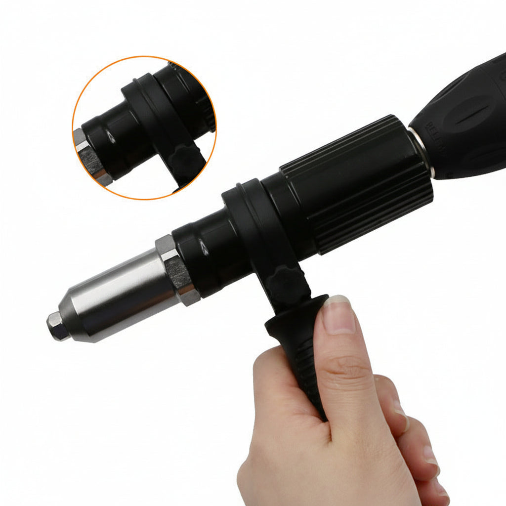 Rivet Gun Drill Adapter Kit Interchangeable Nozzles | Meowbutter
