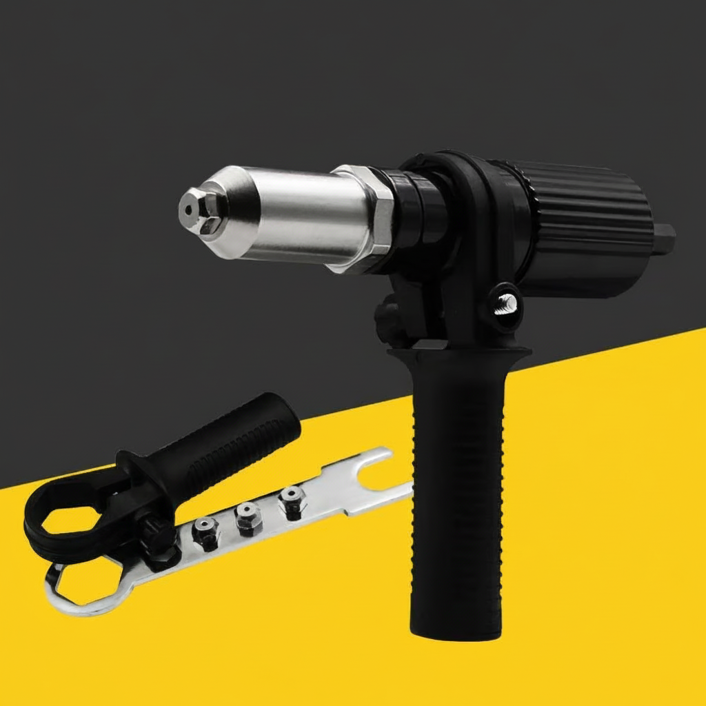 Rivet Gun Drill Adapter Kit Interchangeable Nozzles | Meowbutter