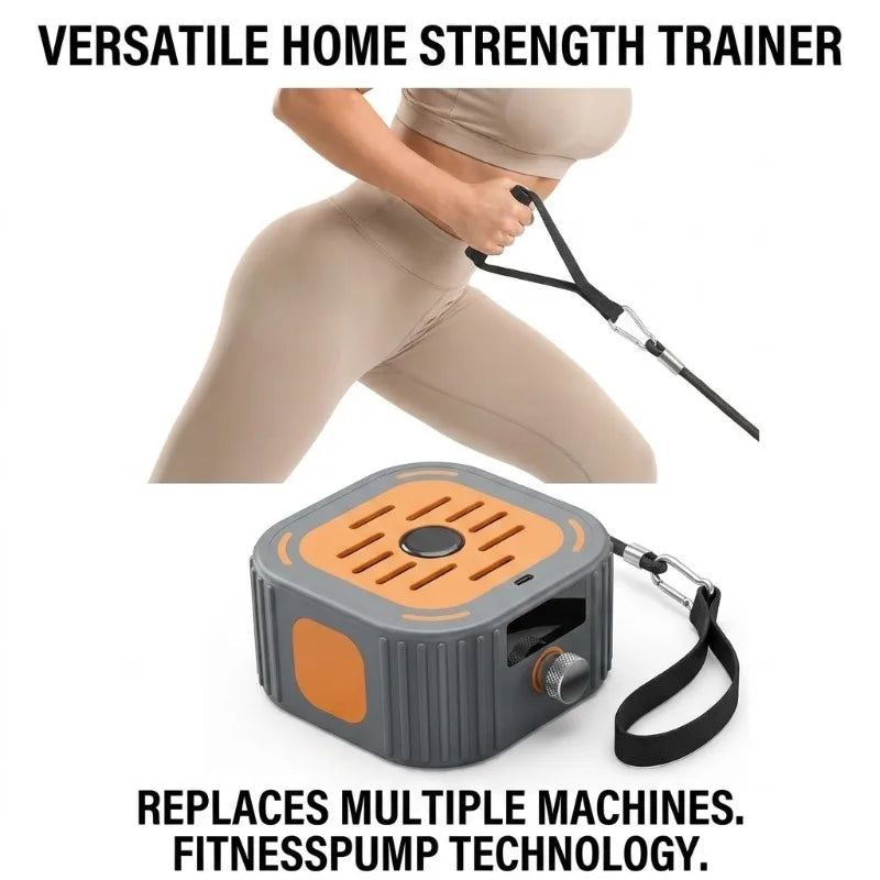 Portable Cable Machine & Rowing Trainer - Resistance Bands - Full Body - Adjustable - 2 Colours | meowbutter