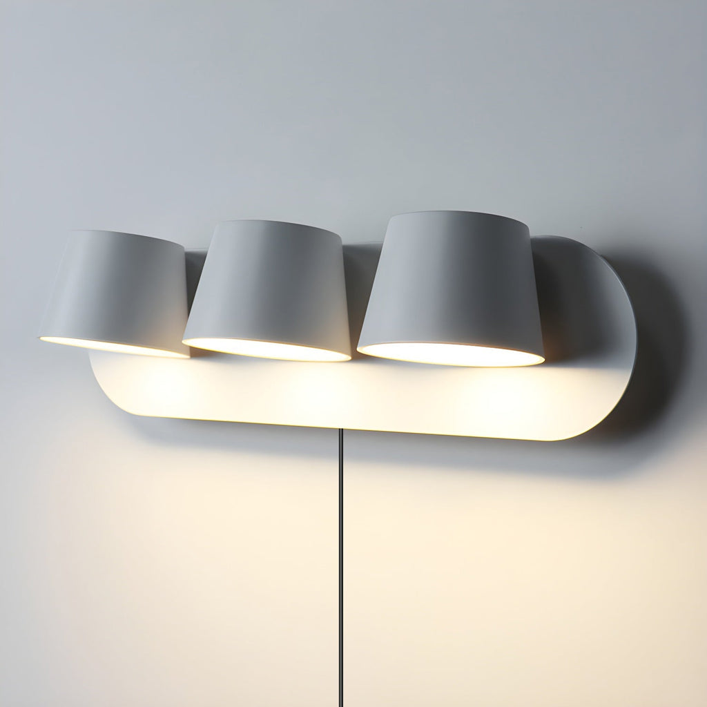 Wall Lamp With LED For Reading In Black And White Finish