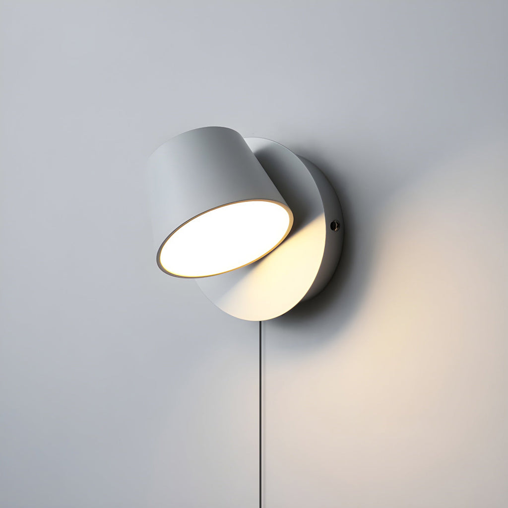 Wall Lamp With LED For Reading In Black And White Finish
