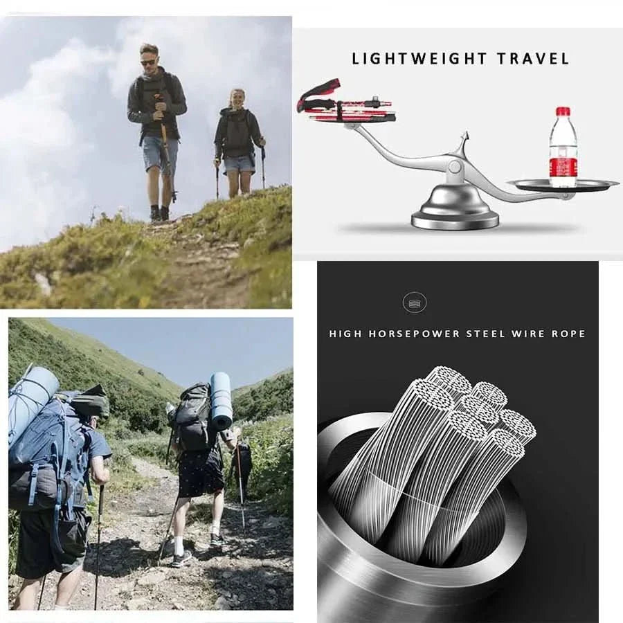 Adventure Gear állítható túrabotok — könnyű, összecsukható kialakítás