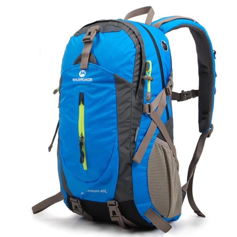 Mochila de viagem Adventure Gear em nylon impermeável — estrutura ultraleve, grande capacidade de armazenamento