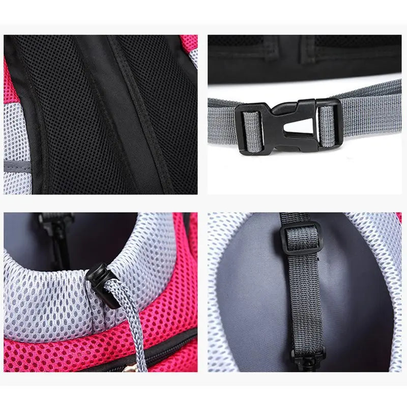 Atmungsaktiver Mesh-Rucksack als Transporttasche für Haustiere – freihändiger Transport Rucksack