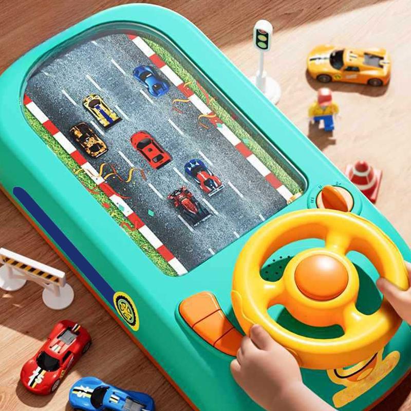 Interaktiv racingsimulator — äventyrsbana, dubbla strömalternativ, för unga förare