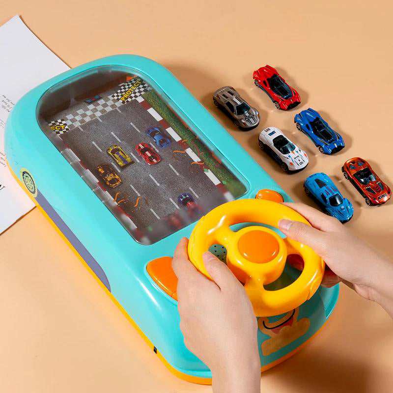 Interaktiv racingsimulator — äventyrsbana, dubbla strömalternativ, för unga förare