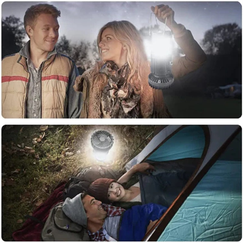 Adventure sorozatú napelemes lámpa és hordozható hűtőventilátor