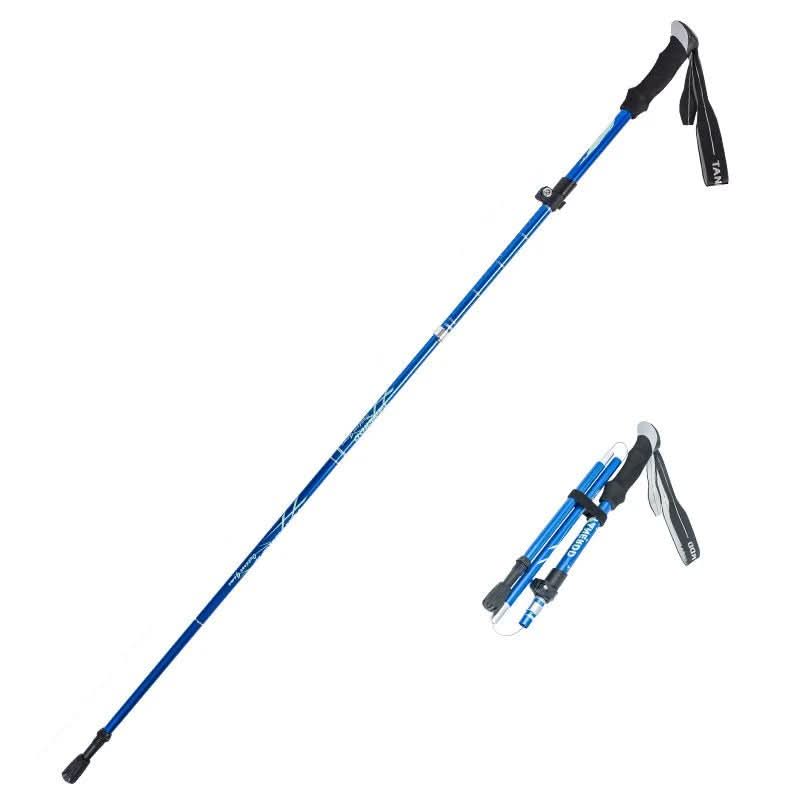 Adventure Trek Ultra Light Adjustable Length Trekking Poles — Extendable Interlocking Mechanism