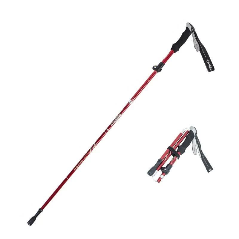 Adventure Trek Ultra Light Adjustable Length Trekking Poles — Extendable Interlocking Mechanism