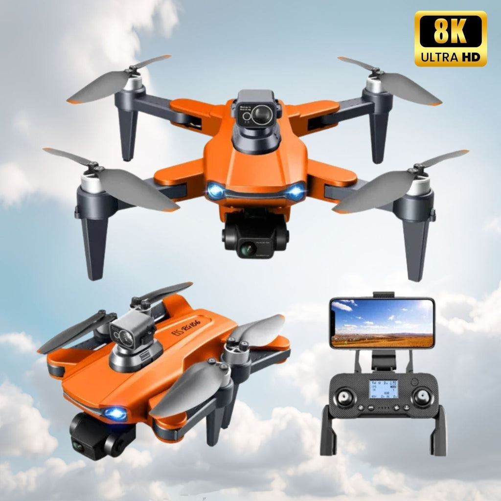 Drone Aerial Vision 8K — Sistema de Câmara Dupla, Navegação GPS, Motores sem Escovas