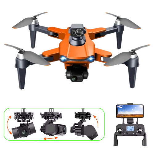 רחפן Aerial Vision 8K — מערכת מצלמות כפולה, ניווט GPS, מנועים ללא מברשות