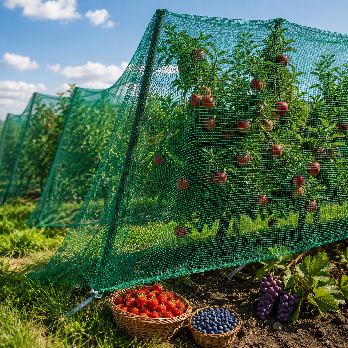 Lätt trädgårdsnät från AgriNet Pro — UV-beständigt, extra slitstarkt