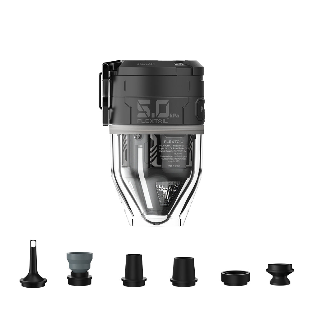 Nafukovač AirBlaze Pro s dvojí funkcí — integrovaná LED lucerna, 500 L/min, 5 kPa
