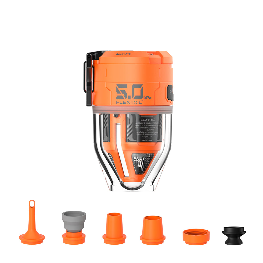 Nafukovač AirBlaze Pro s dvojí funkcí — integrovaná LED lucerna, 500 L/min, 5 kPa