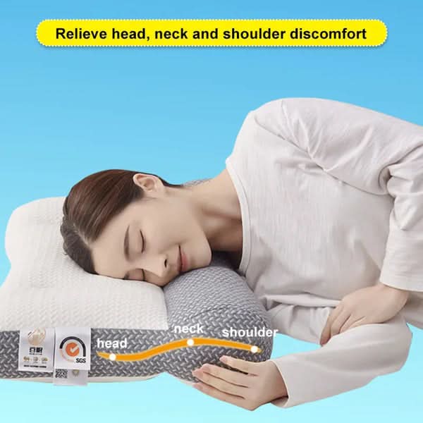 Travesseiro Ergonómico para o Pescoço para Sono Sem Dor e Conforto | meowbutter