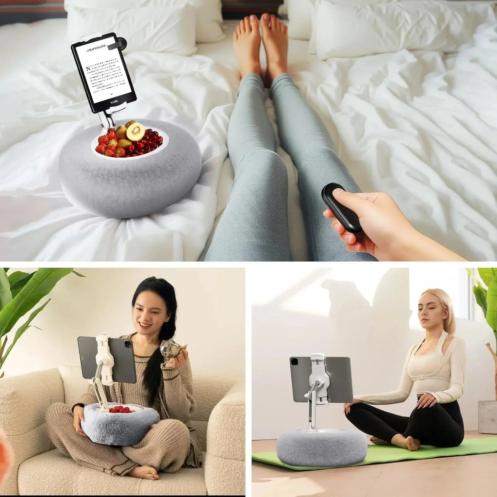 Supporto per Cuscino Morbido per Dispositivi - Angolo di Visualizzazione Regolabile - Supporto Morbido per Tablet e Telefono | meowbutter