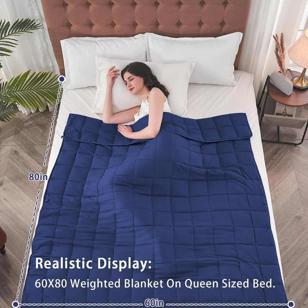 Blanket With Glass Beads For Balanced Sleep And Weighted Cooling Comfort