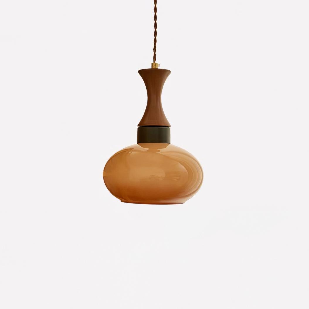 Lampada a sospensione vintage in vetro regolabile in altezza per cucina