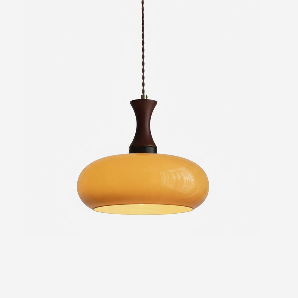 Lampada a sospensione vintage in vetro regolabile in altezza per cucina