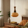 Lampada a sospensione vintage in vetro regolabile in altezza per cucina