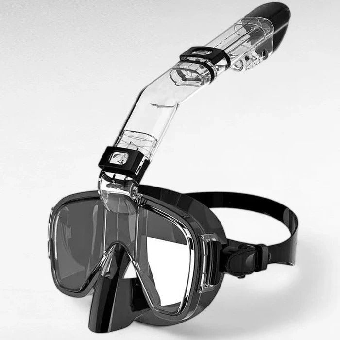 AquaVision helmaske for snorkling – Dry Top-system, 180-graders panoramautsikt