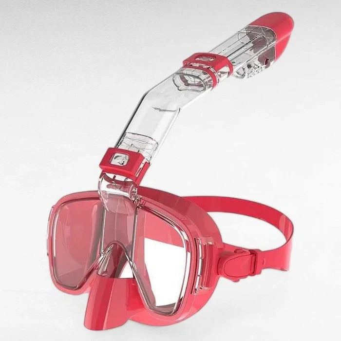AquaVision helmaske for snorkling – Dry Top-system, 180-graders panoramautsikt