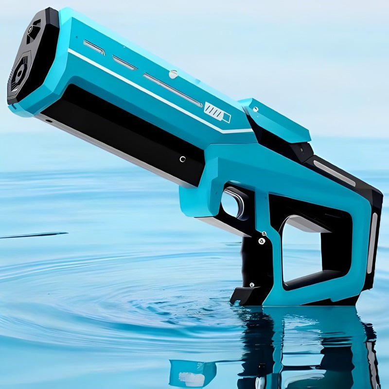 Lanzador de agua eléctrico Aqua Blaster — sistema de recarga automática, ciclo de 10 segundos