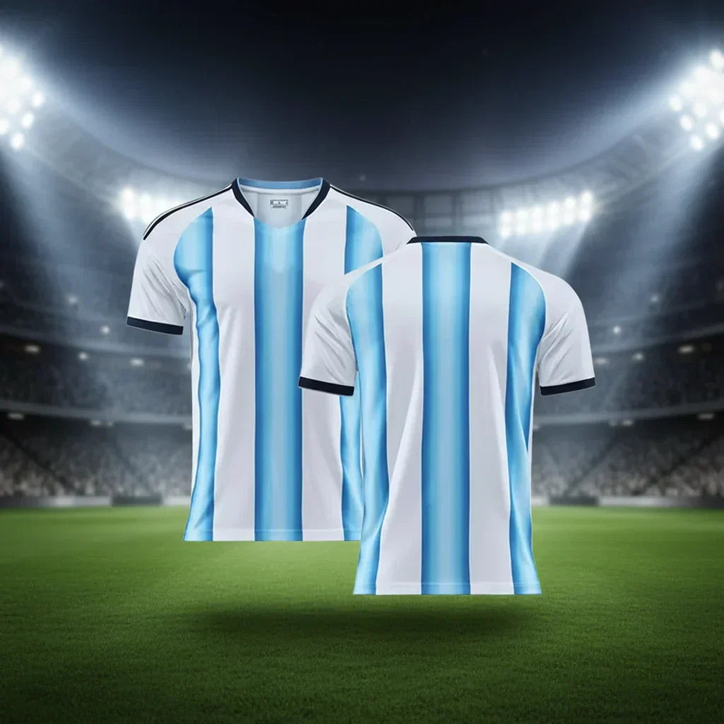 Argentinas fotballsett for barn til VM 2026 — drakt og shorts